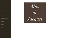 Desktop Screenshot of masdejacquet.com